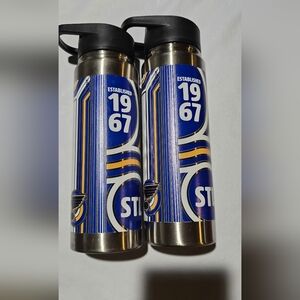 2 PACK NHL St. Louis Blues 24oz Thirst Hydration Water Bottle